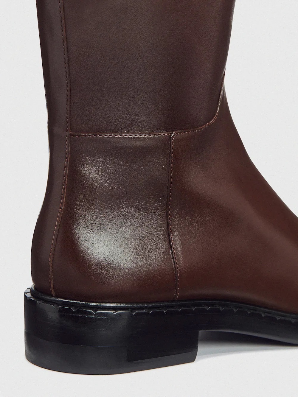 Reformation Nancy Knee High Riding Boot Espresso Brown Leather | 9 US, 39.5 EU - Picture 5 of 16